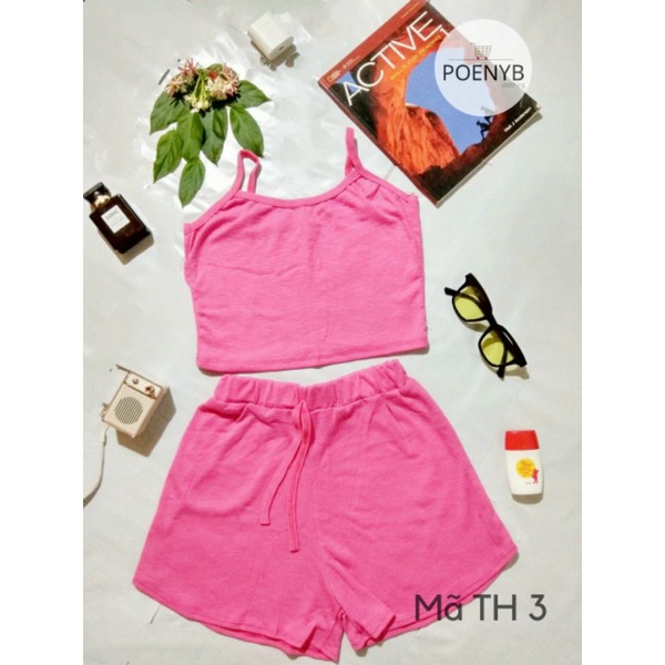 Đồ Bộ 2 Dây Tập Gym Tập Yoga Thể Dục Mặc Ngủ Buổi Tối Chất Mát  POENYB | BigBuy360 - bigbuy360.vn