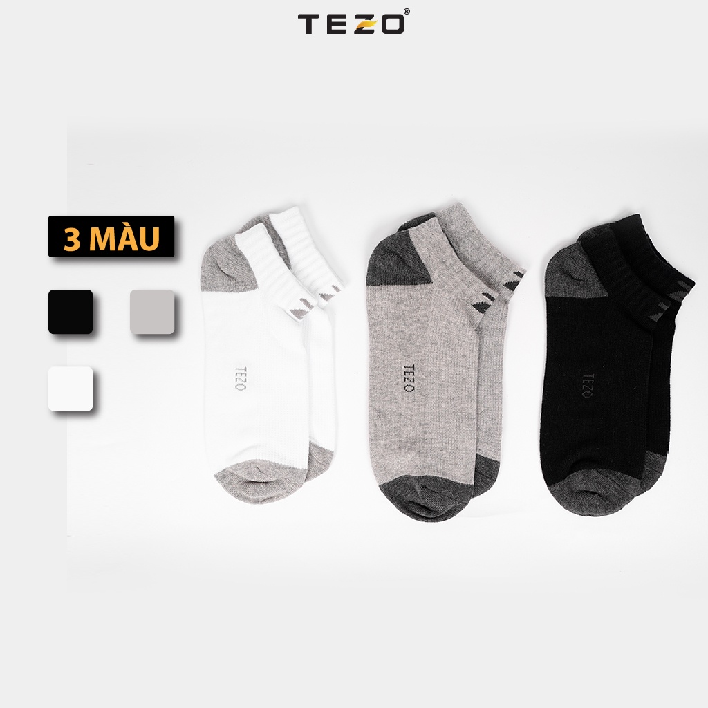 Tất nam cổ ngắn TEZO, tất nam khử mùi 4ATATNGC