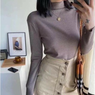 mẫu mới 2021-Áo giữ nhiệt cổ 3 phân xuất Nhật ( Túi zip)