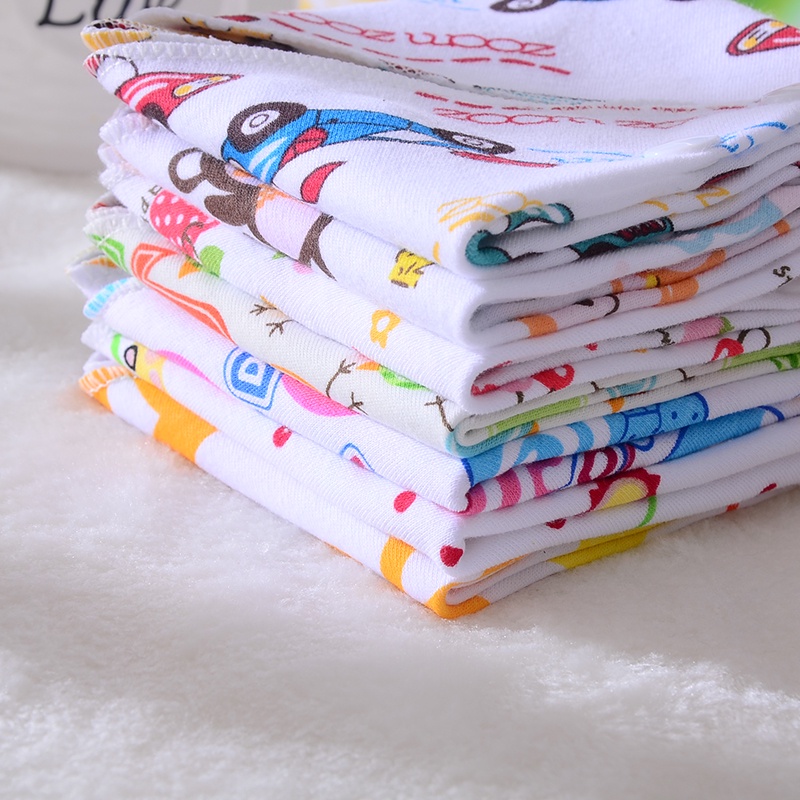 Yếm ăn cotton 2 lớp thiết kế hình tam giác xinh xắn dành cho bé