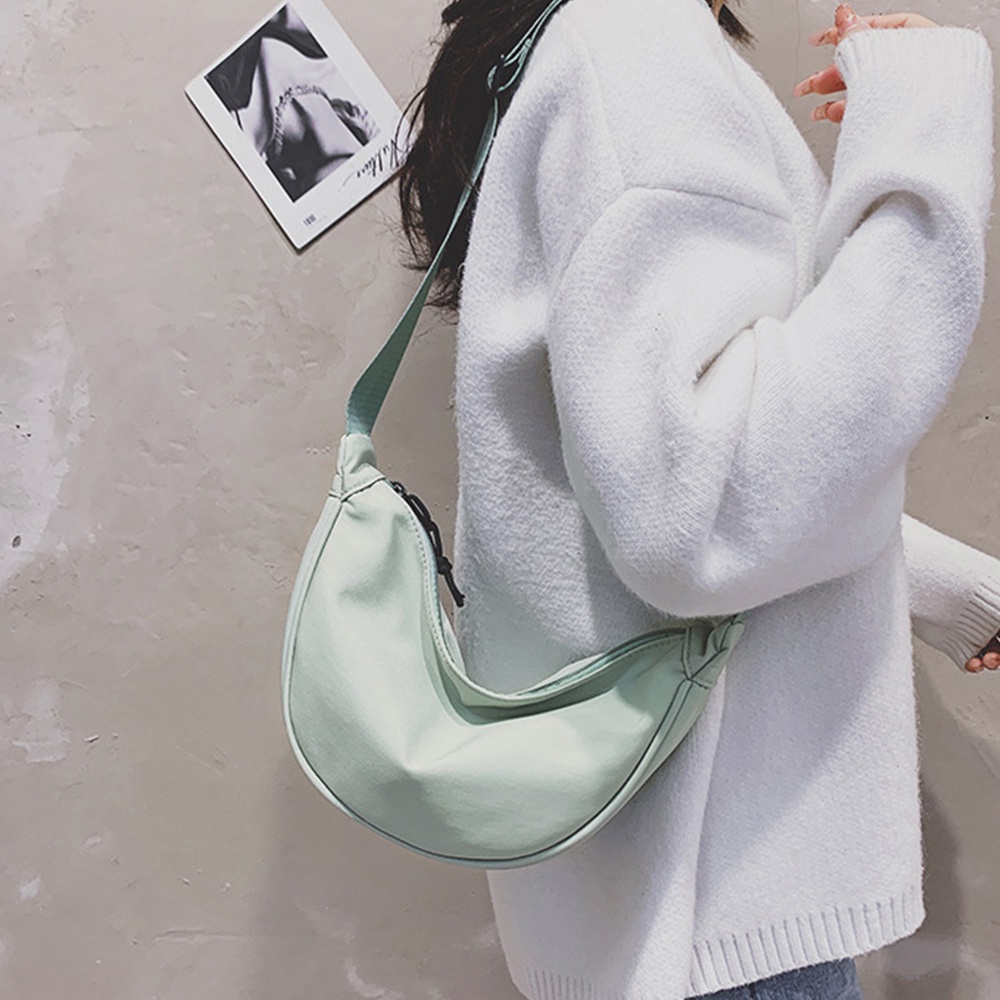 Túi Đeo Chéo Canvas Nylon Chống Nước Thời Trang Nhật Bản Cho Nữ