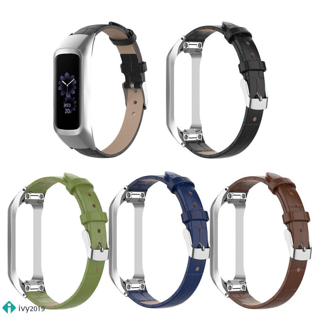 Dây đeo thay thế kèm khung thép không gỉ cho vòng tay thông minh Samsung Galaxy Fit-e R375