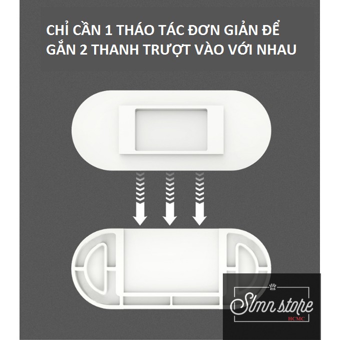 Miếng dán treo ổ cắm điện trượt chữ T siêu tiện dụng an toàn cho bé, giá đỡ các vật dụng gia đình. SD1-TreoOCD-truot