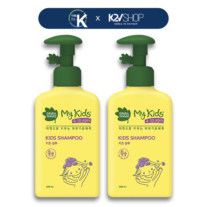 Dầu Gội Lưu Hương, Dịu Nhẹ Cho Bé Từ 3 Tuổi Greenfinger MyKids Shampoo 320ml