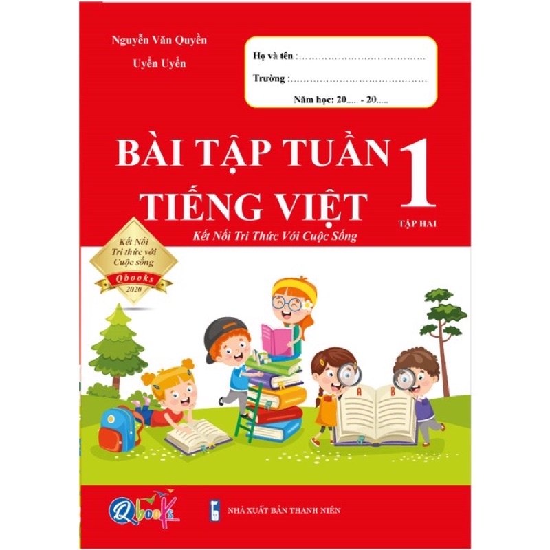 Combo Bài Tập Tuần và Đề Kiểm Tra Lớp 1 Kết Nối Tri Thức Với Cuộc Sống - Môn Toán và Tiếng Việt học kì 2 (4 cuốn)