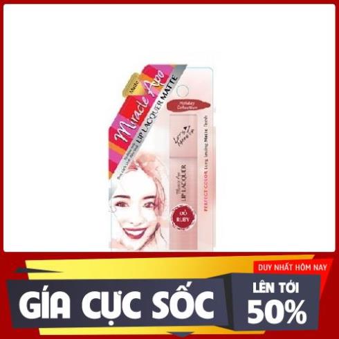 Son kem lì Miracle Apo Lip Lacquer Matte 3ml (bao bì mới) 💄