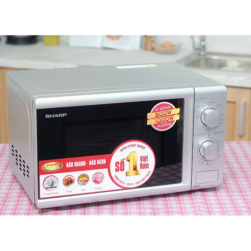 Lò vi sóng Sharp R-G226VN-S Dung tích 20L, Công suất 800W