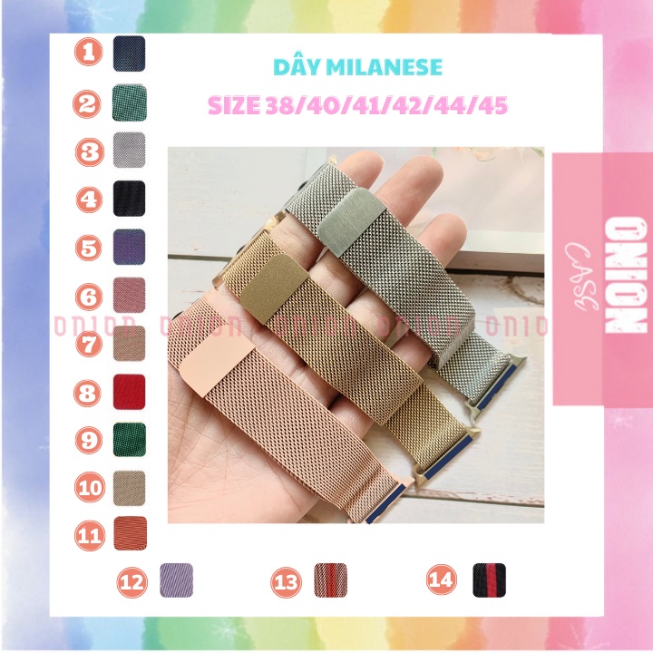 Dây đồng hồ APW thép không gỉ dành cho Series 7/6/5/4/3/2/1 đủ kích cỡ 38/40/41/42/44/45MM