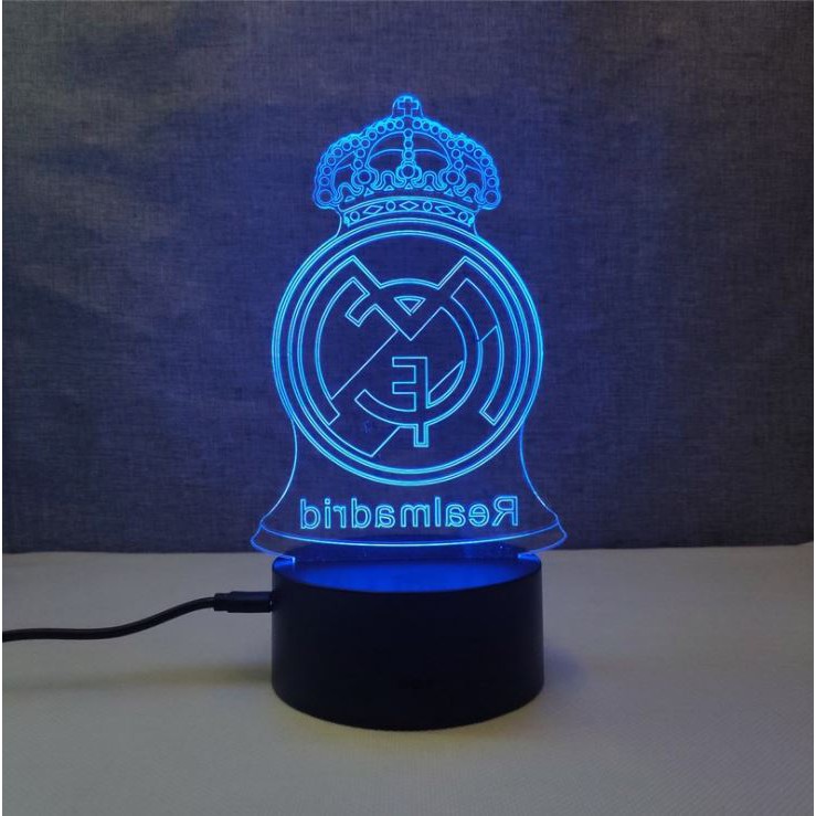 Đèn LED 16 Màu Logo đội bóng M.U, Chelsea, Arsenal, Barcelona, Real madrid