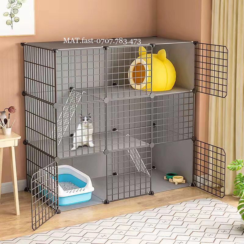 [TẶNG BÚA] CHUỒNG CHÓ MÈO LƯỚI THÉP ĐA NĂNG