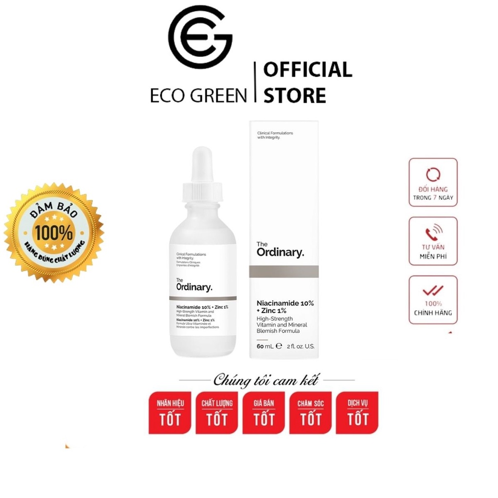 Serum The Ordinary Niacinamide 10 30ml + Hyaluronic Acid 2