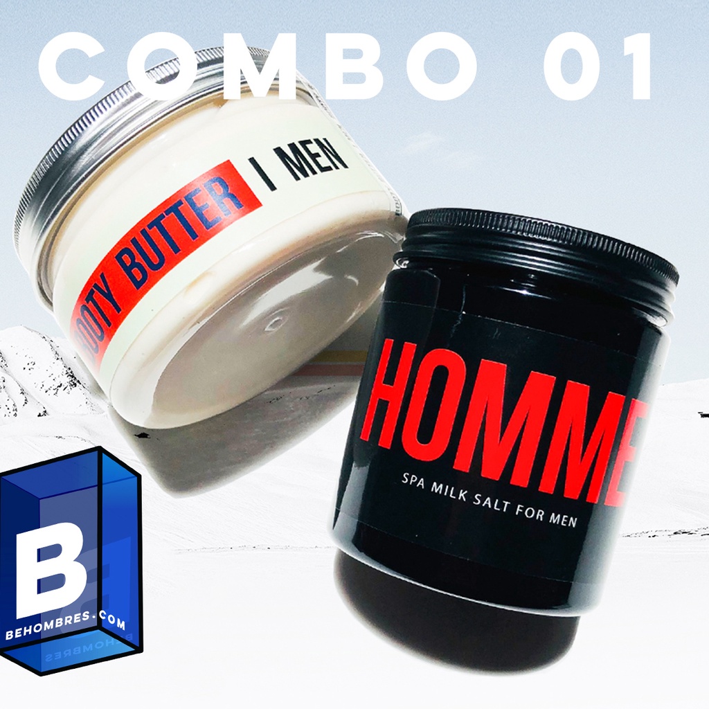 COMBO DƯỠNG TRẮNG, XÓA THÂM, MỜ RẠN DA VÙNG MÔNG ĐÙI: HOMME + BOOTY BUTTER MEN | Behombres