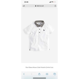 Áo phông Next polo hoạ tiết