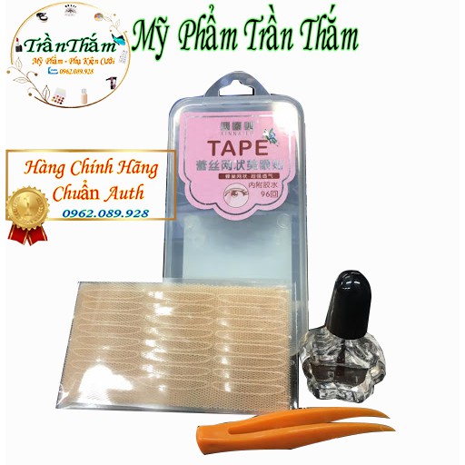 Kích Mí Lưới Tàng Hình Tape Cao Cấp , Có Keo Và Nhíp Gắp Đi Kèm ⭐ CÓ VIDEO HÀNG THẬT DO SHOP TỰ QUAY ⭐