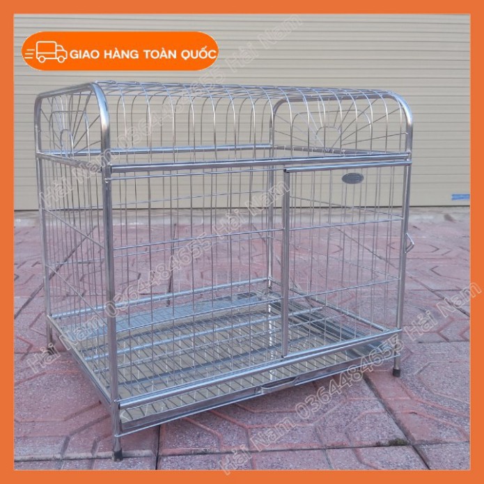 Lồng Nuôi Chó Mèo Inox ⚡BẢO HÀNH 1 ĐỔI 1⚡ CHUỒNG CHÓ MÈO ĐỦ SIZE - BẢO HÀNH CHẤT LƯỢNG