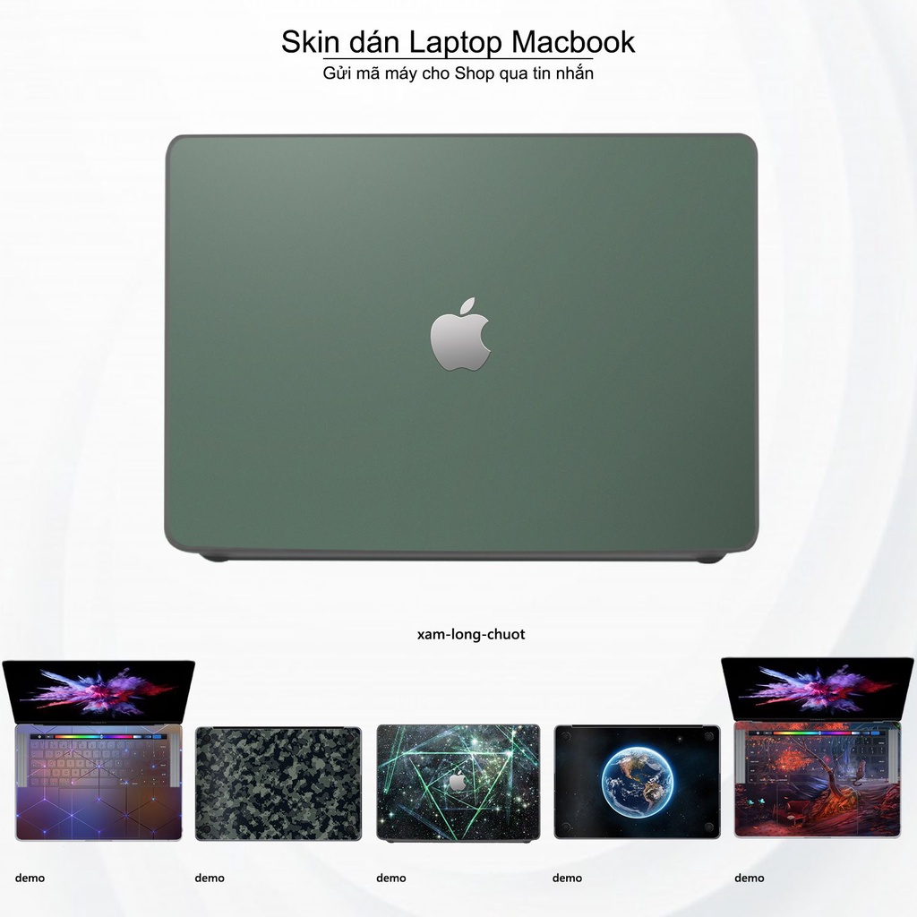 Skin dán Macbook mẫu Aluminum Chrome xám lông chuột (đã cắt sẵn, inbox mã máy cho shop)