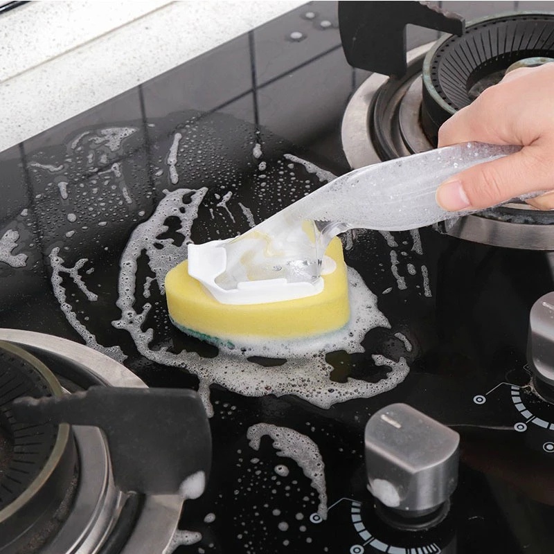 Bàn chải vệ sinh nhà bếp có tay cầm dài đa năng tiện dụng