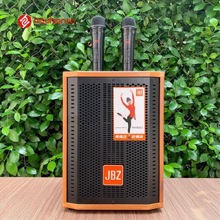 Loa karaoke bluetooth jbz j6 bass 16cm kèm 2 micro không dây, remote - bh 6 tháng - hưng long pc