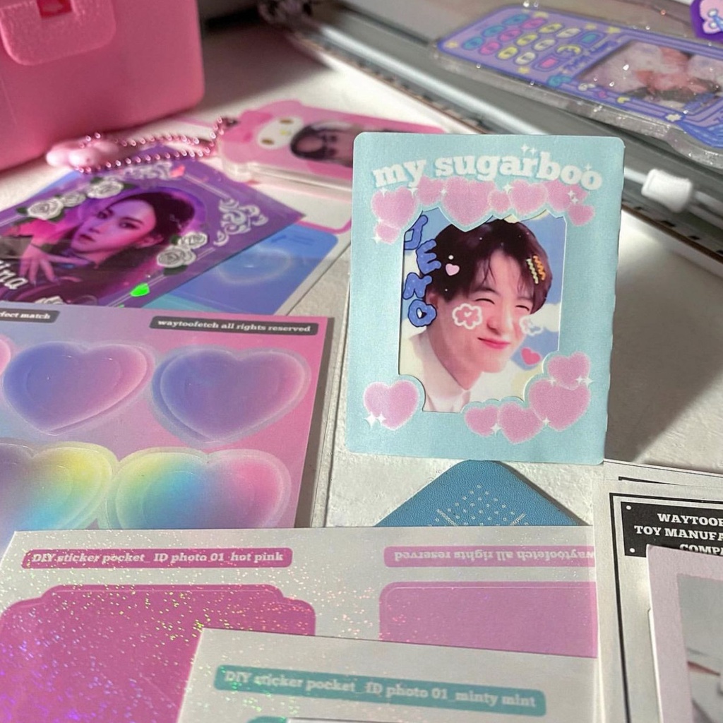 Nhãn dán làm khung ảnh trang trí thủ công DIY