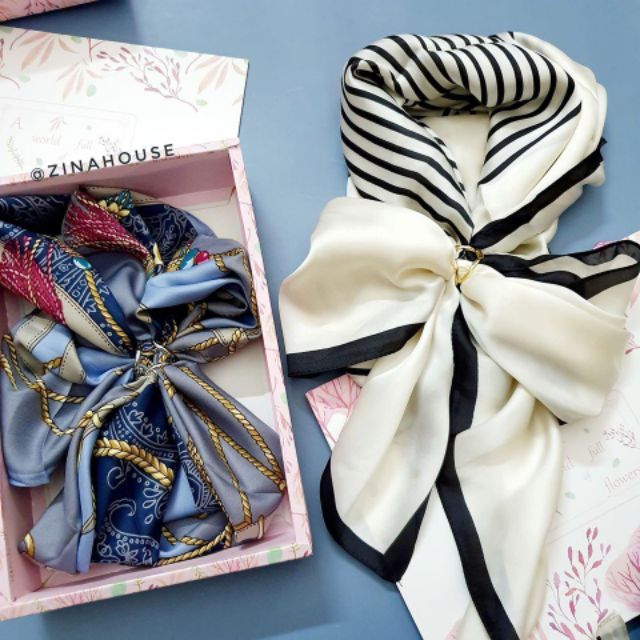 [FREESHIP] Khăn lụa thời trang cao cấp - khăn choàng áo cỡ 90x90cm