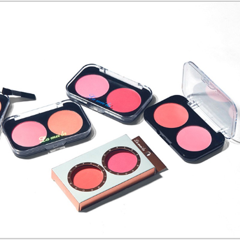 Phấn má hồng hộp 2 ô màu Lameila MHL21 | Thế Giới Skin Care