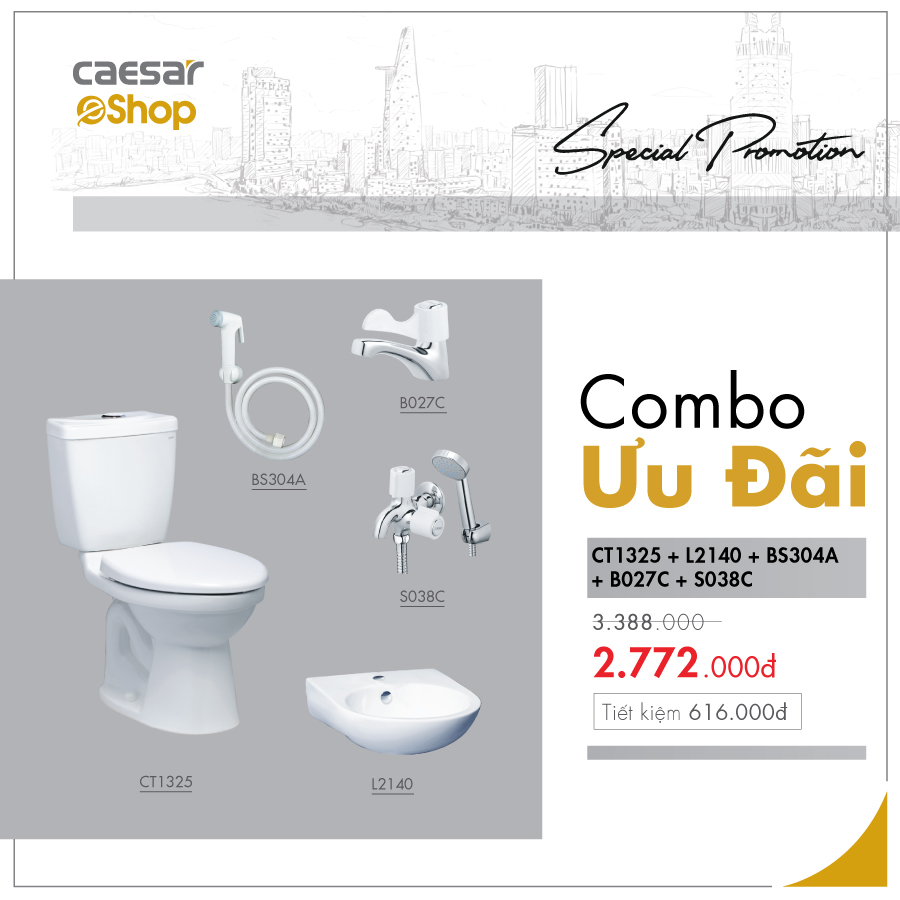 Combo sản phẩm CT1325+L2140+BS304A+B027C+S038C