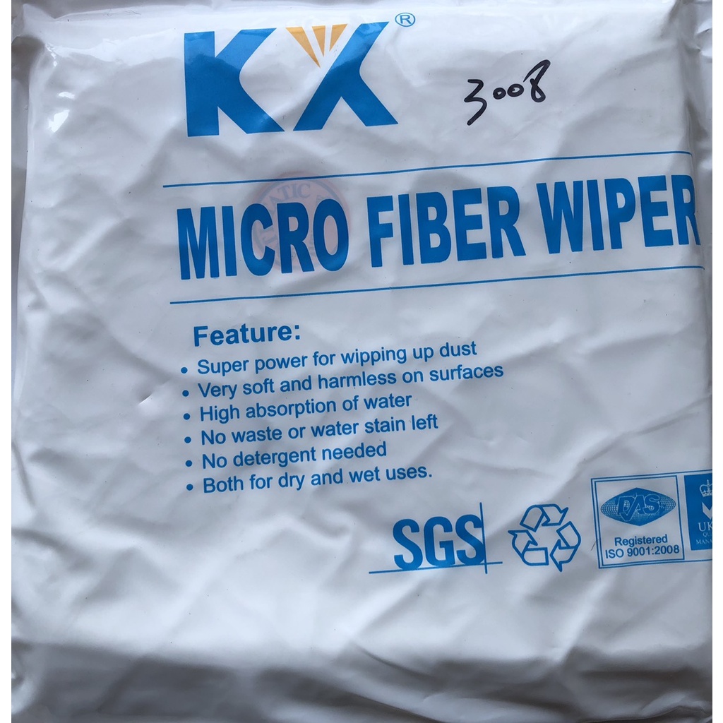 Khăn lau phòng sạch KX MICRO FIBER WIPER chất liệu từ polyeste chống tĩnh điện,thấm nước,thấm dung môi