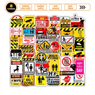 Sticker Dán Điện Thoại, Sticker Dán Laptop, Sticker Dán Nón Bảo Hiểm , Tem Dán Xe Máy | Chủ Đề Tem Cảnh Báo Tổng Hợp