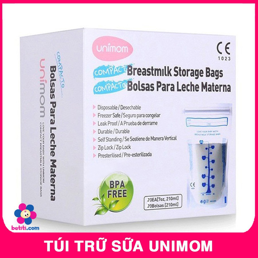 Hộp 20 Túi Trữ Sữa Unimom - Hàn Quốc