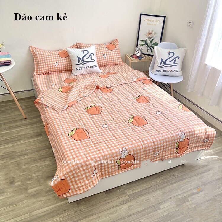 Bộ ga gối 3 món poly cotton mẫu con vịt
