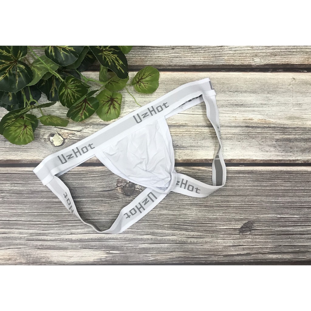 [free ship 50k + che tên đơn hàng] quần lót nam, quần lót dây cotton cao cấp jocktrap nam in chữ uhot