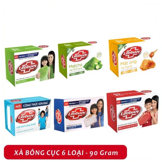 (Mua 2 cục tặng 10 gói sữa tắm Lifebuoy) Xà bông cục diệt khuẩn Lifebuoy