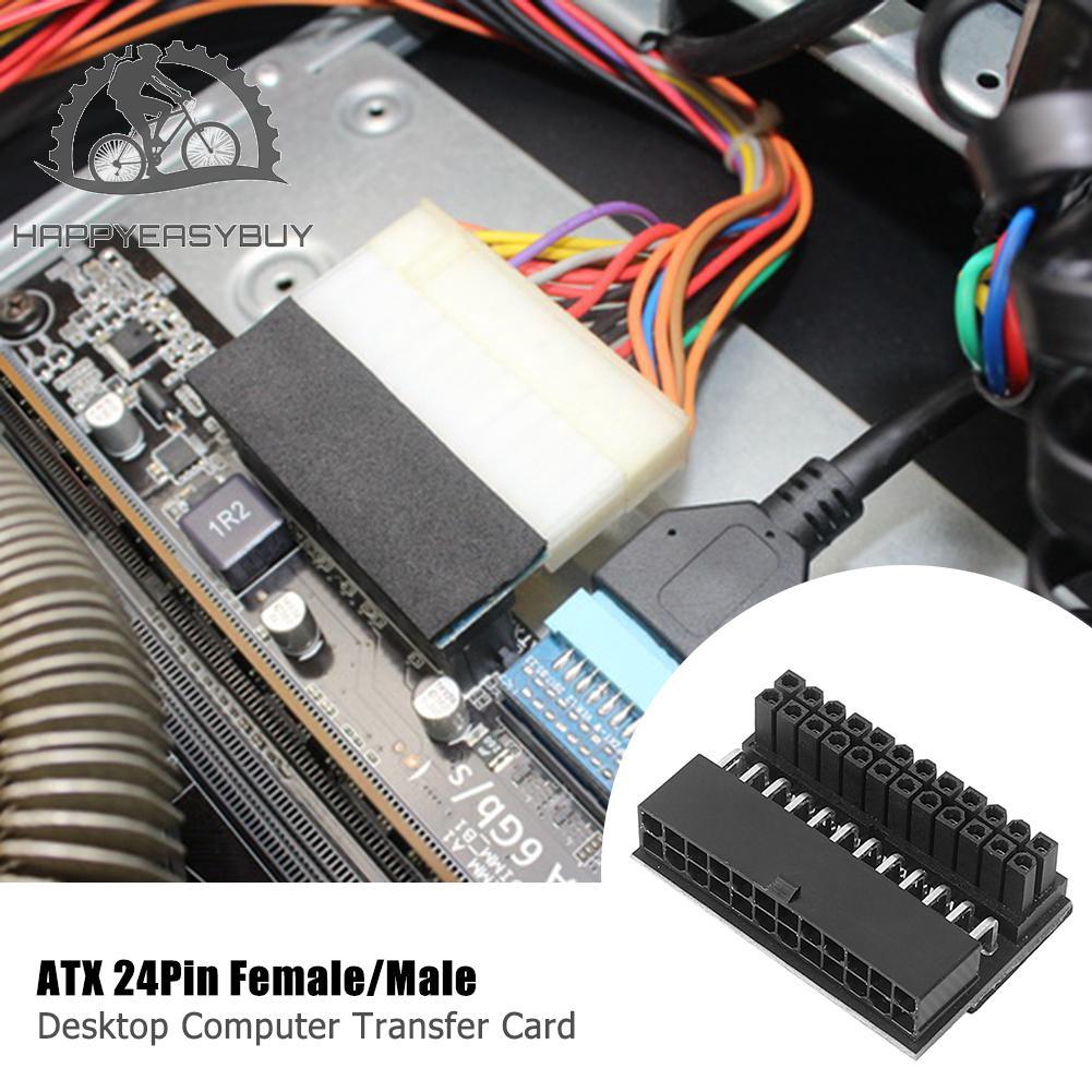 Bo Mạch Chủ Atx 24pin Female Sang 24pin 90 Độ Cho Máy Tính | BigBuy360 - bigbuy360.vn