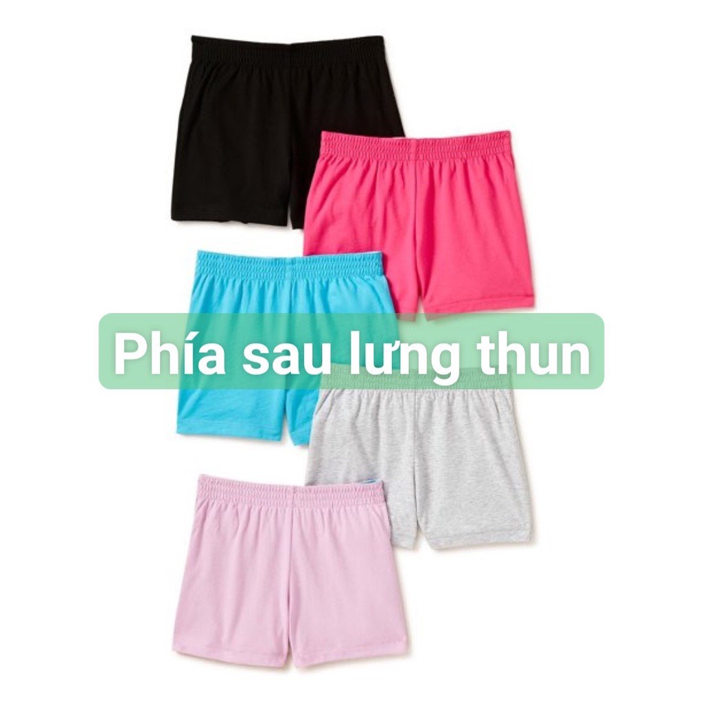 Quần short đùi cho bé trai, bé gái sz 15-65kg chất cotton hàng xuất, combo 3 quần mix màu