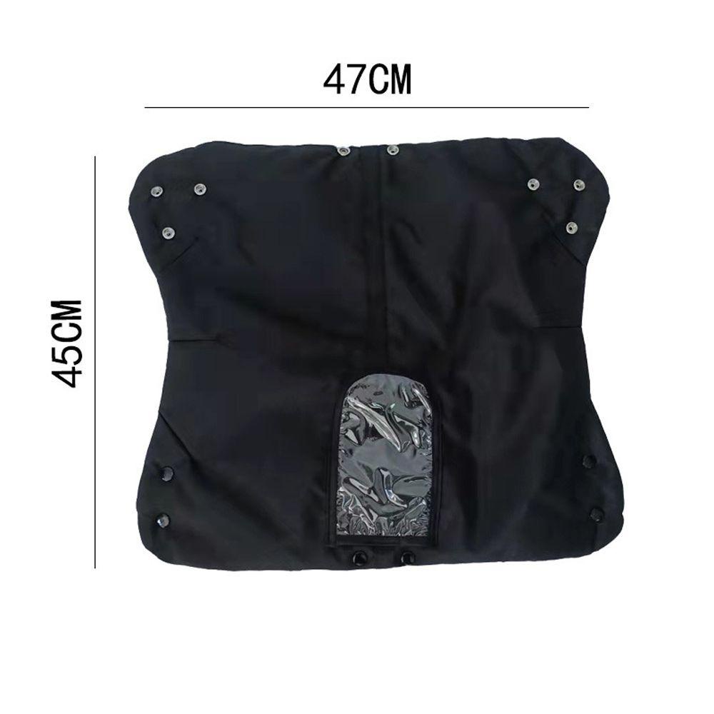 Găng Tay Xe Đẩy Em Bé Không Ngón Bằng Vải Oxford Chống Gió Chống Nước Kèm Vỏ Bọc Điện Thoại