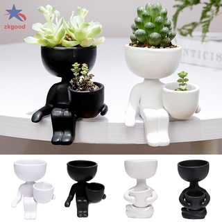 Chậu Trồng Cây Mini Tạo Hình Mặt Người Sáng Tạo