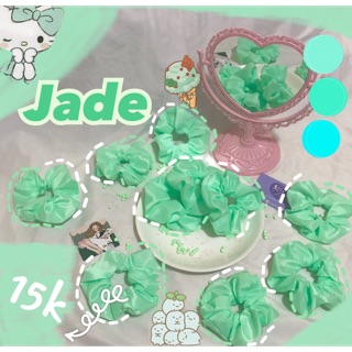 Scrunchies - Cột tóc dây vải Jade @neonmoonvn