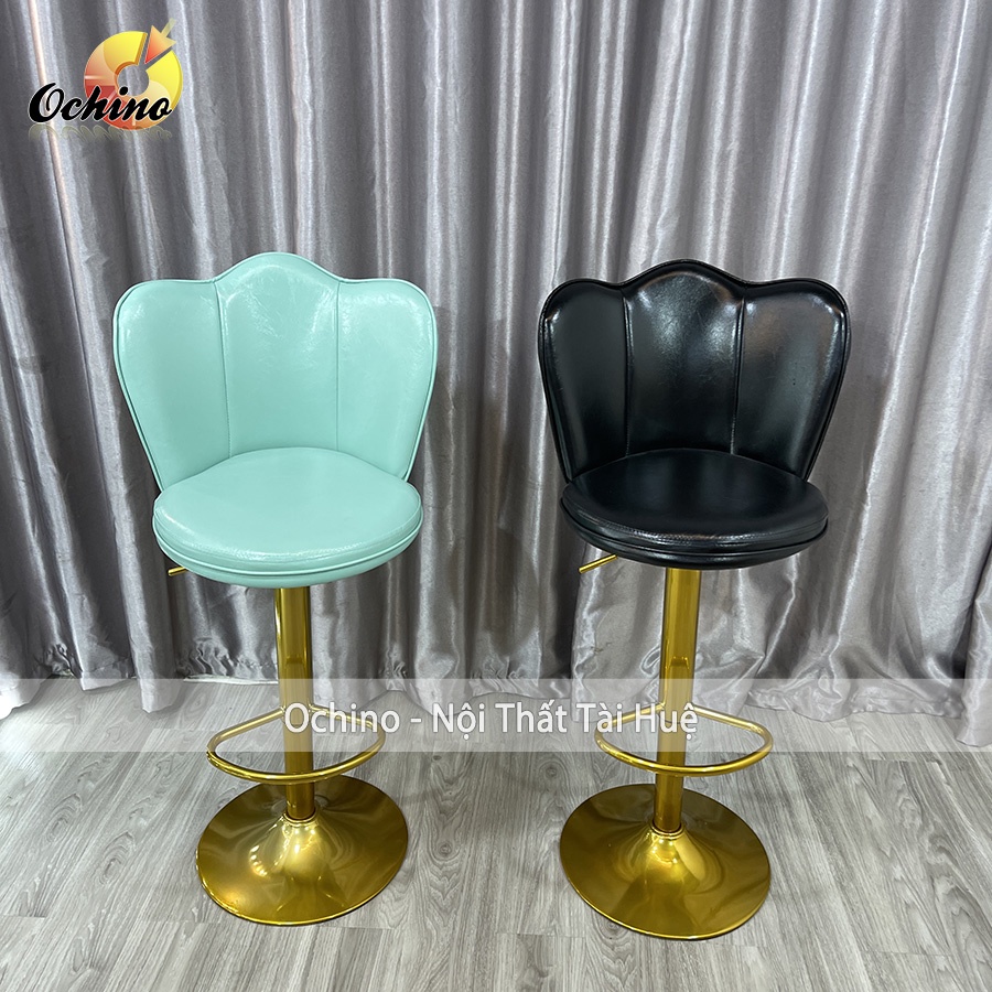 Ghế Chụp Hình, Ghế Makeup Chân Vàng K1 Sơn Tĩnh Điện Nhập Khẩu Mẫu cánh sen ( Ảnh Thật Shop Chụp)