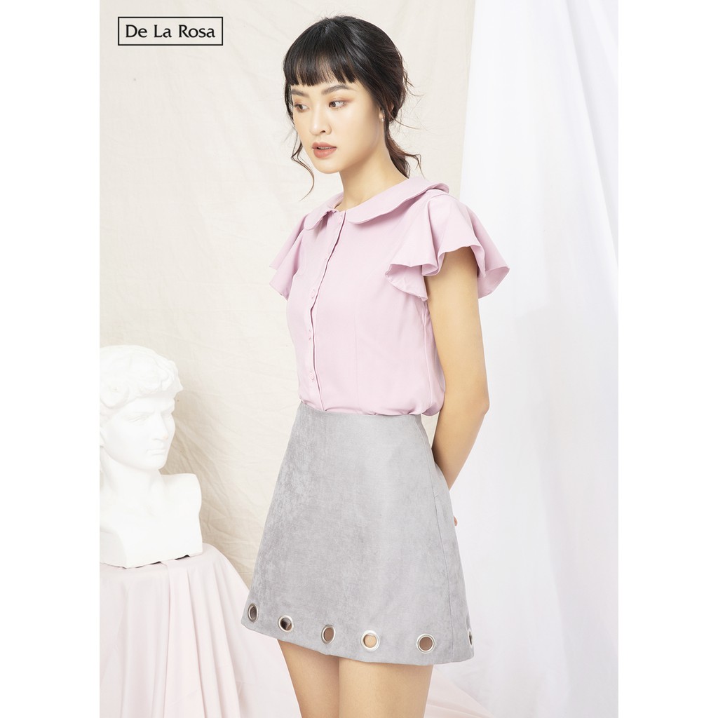 Chân váy thiết kế màu xám form A dạo phố - De La Rosa | BigBuy360 - bigbuy360.vn