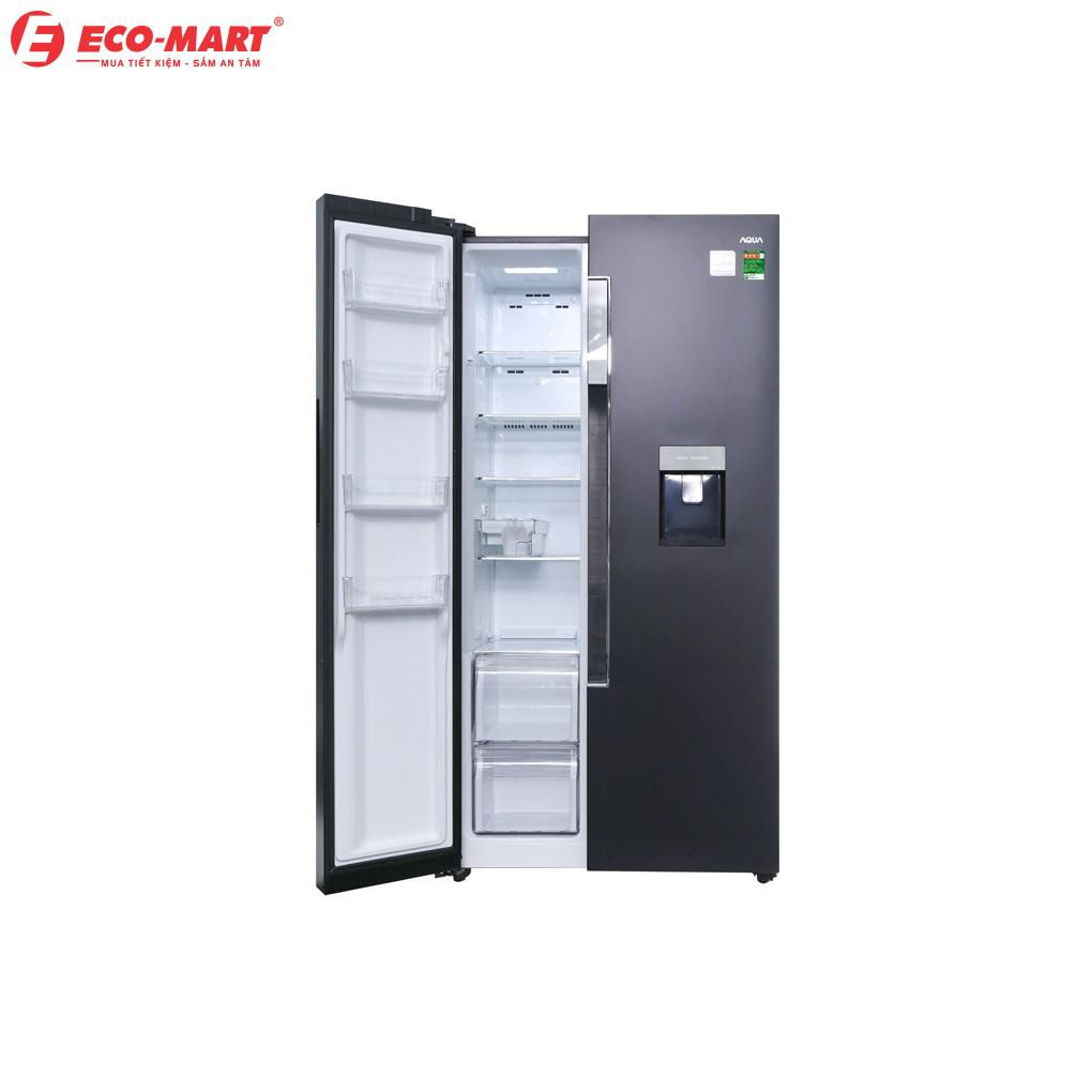 Tủ lạnh Aqua 2 cửa màu đen 557/510 lít AQR-I565AS(BS)