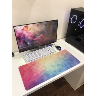 [Mã SKAMLTSM9 giảm 10% đơn 99K] Lót chuột RPC Polygon đa giác màu sắc cỡ 70x30x0.4cm chất lượng cao