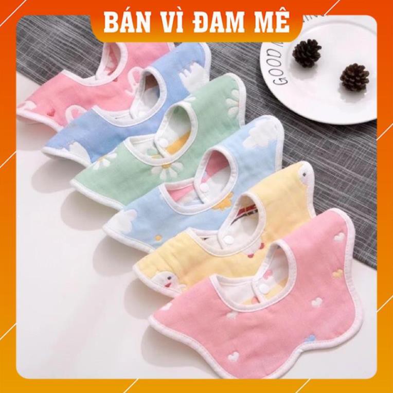 [BÁN VÌ ĐAM MÊ] Set 2 Yếm Sợi Tre Tròn 6 Lớp