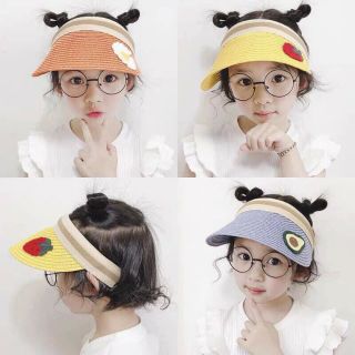 Mũ cói lưỡi trai nửa đầu cho bé
