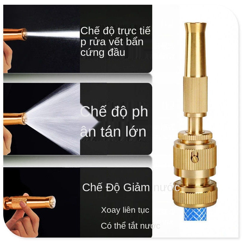 đồng nguyên chất Bộ súng phun nước rửa xe áp lực cao cầm tay tưới hoa rửa bát vòi nước vòi tạo tác ống nước