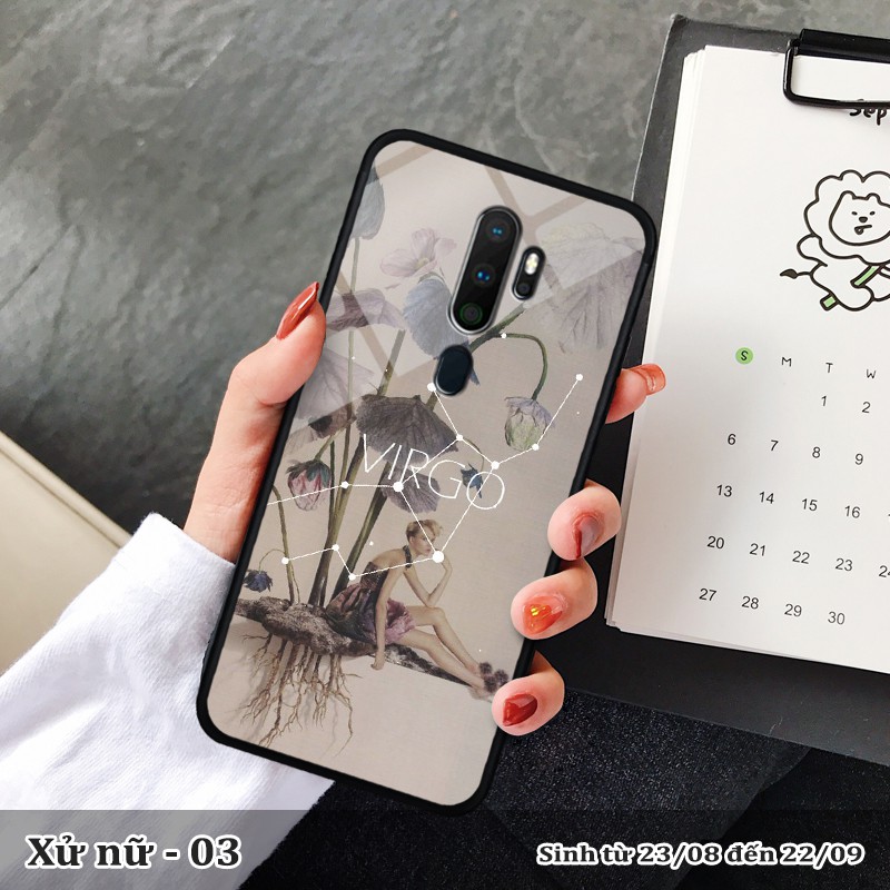 Ốp kính OPPO A9 2020/A5 2020 in cung hoàng đạo