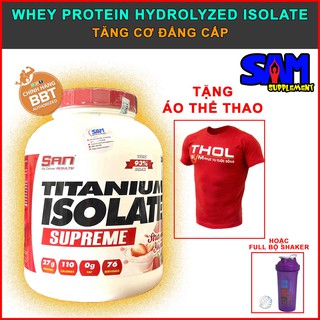S.A.N Titanium Isolate - Whey Protein Hydrolyzed siêu tinh khiết, hấp thụ cực nhanh, siêu tăng cơ - THOL BBT