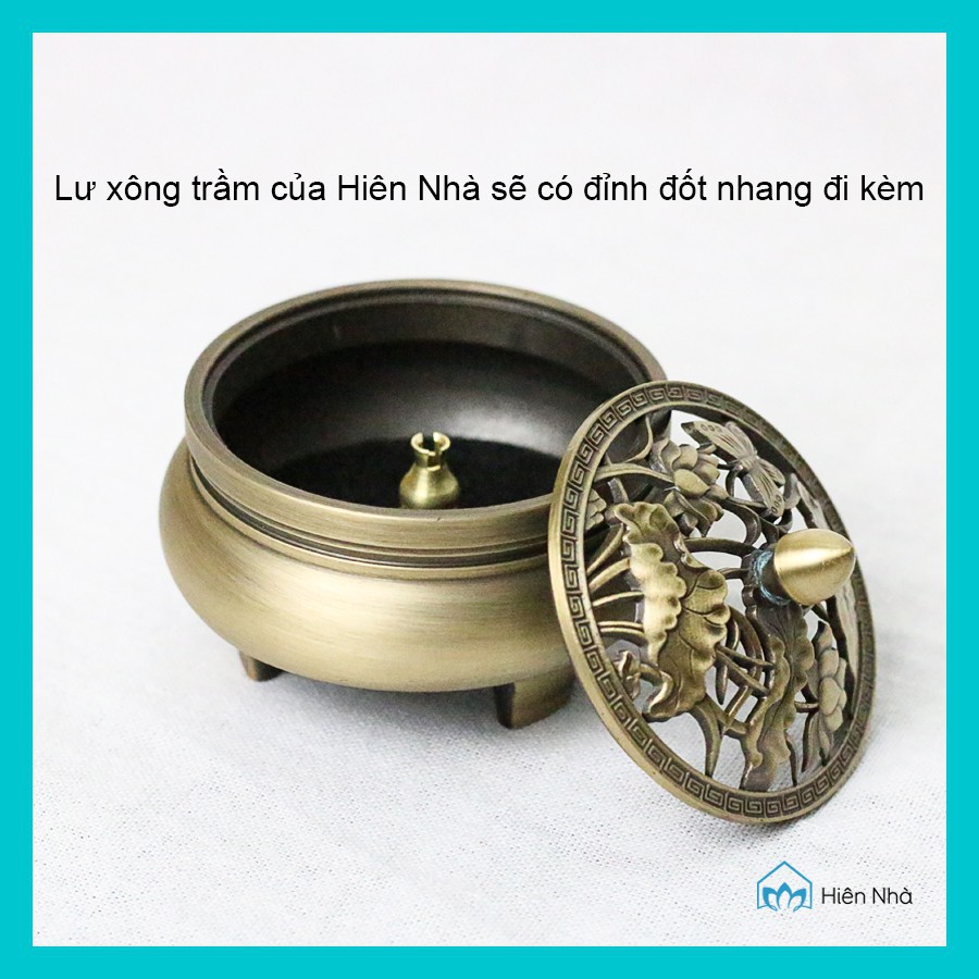 Lư đốt trầm, lư đốt trầm hương 3 chân cao cấp - HÀNG CAO CẤP, mẫu mã đa dạng, tặng kèm quà hót