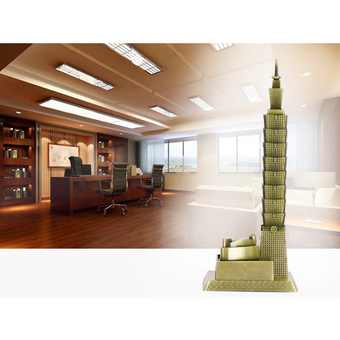 Mô hình tháp Taipei 101 ở Đài Loan, bằng hợp kim