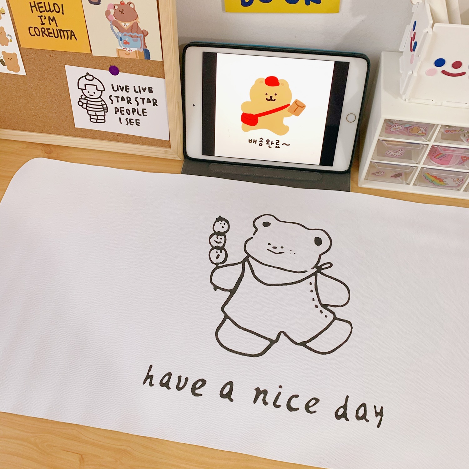 Thảm bàn dễ thương chống trượt thảm lót bàn mouse mat