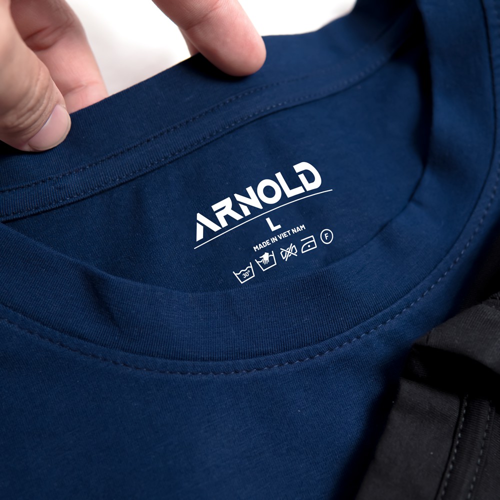 Áo thun trơn cổ tròn basic Arnold - Vải cotton co giãn 4 chiều - Dày dặn form Regular Fit | BigBuy360 - bigbuy360.vn